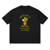 Don't Be a Prick! Grab a Coffee and CHILL Men's Streetwear Loose Drop Shoulder T-Shirt