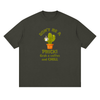 Don't Be a Prick! Grab a Coffee and CHILL Men's Streetwear Loose Drop Shoulder T-Shirt