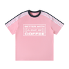 Better with a Cup of Coffee Striped T-Shirt