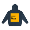 Work is Better with a Cup of Coffee Oversized Fleeced Hoodie