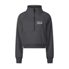 Better with a Cup of Coffee Cropped Half-Zip Sweatshirt