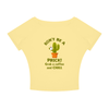 Don't Be a Prick! Grab a Coffee and CHILL Women’s Boatneck Raglan T-Shirt