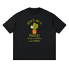 Don't Be a Prick! Grab a Coffee and CHILL Men's Streetwear Loose Drop Shoulder T-Shirt