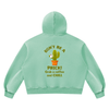 Don't Be a Prick. Grab a Coffee and CHILL Women's Vintage Wash Boxy Fleece Hoodie