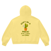 Don't Be a Prick. Grab a Coffee and CHILL Women's Vintage Wash Boxy Fleece Hoodie