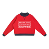 Better with a Cup of Coffee Women’s Mock Neck Crewneck Sweatshirt