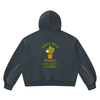 Don't Be a Prick. Grab a Coffee and CHILL Women's Vintage Wash Boxy Fleece Hoodie