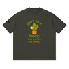 Don't Be a Prick! Grab a Coffee and CHILL Men's Streetwear Loose Drop Shoulder T-Shirt
