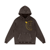 Traveling is Better with a Cup of Coffee Snow Washed Loose Cotton Hoodie