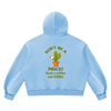 Don't Be a Prick. Grab a Coffee and CHILL Men's Vintage Wash Boxy Fleece Hoodie