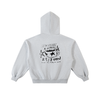 Coffee Lover 24/7 Contrast-Stitched Boxy Fleece Zip Hoodie