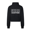 Better with a Cup of Coffee Cropped Half-Zip Sweatshirt