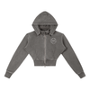 Life is Better with a Cup of Coffee Women's Vintage Washed Cropped Fleece Hoodie