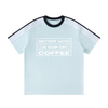 Better with a Cup of Coffee Striped T-Shirt
