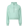 Better with a Cup of Coffee Cropped Half-Zip Sweatshirt