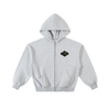 Coffee Lover 24/7 Contrast-Stitched Boxy Fleece Zip Hoodie