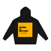 Work is Better with a Cup of Coffee Oversized Fleeced Hoodie