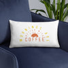 Mornings are Better with a Cup of Coffee Pillow