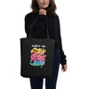 Art is Better with a Cup of Coffee Small Organic Tote Bag
