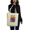 Art is Better with a Cup of Coffee Small Organic Tote Bag