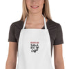 Desserts are Better with a Cup of Coffee Embroidered Apron