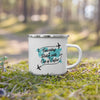 Traveling is Better with a Cup of Coffee Enamel Mug