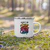 Art is Better with a Cup of Coffee Enamel Mug