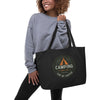 Camping is Better with a Cup of Coffee Large Organic Tote Bag