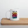 Art is Better with a Cup of Coffee White Glossy Mug